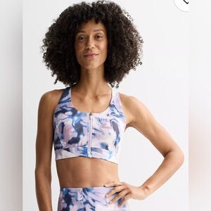 Tek Gear Purple and Pink Abstract Sports Bra